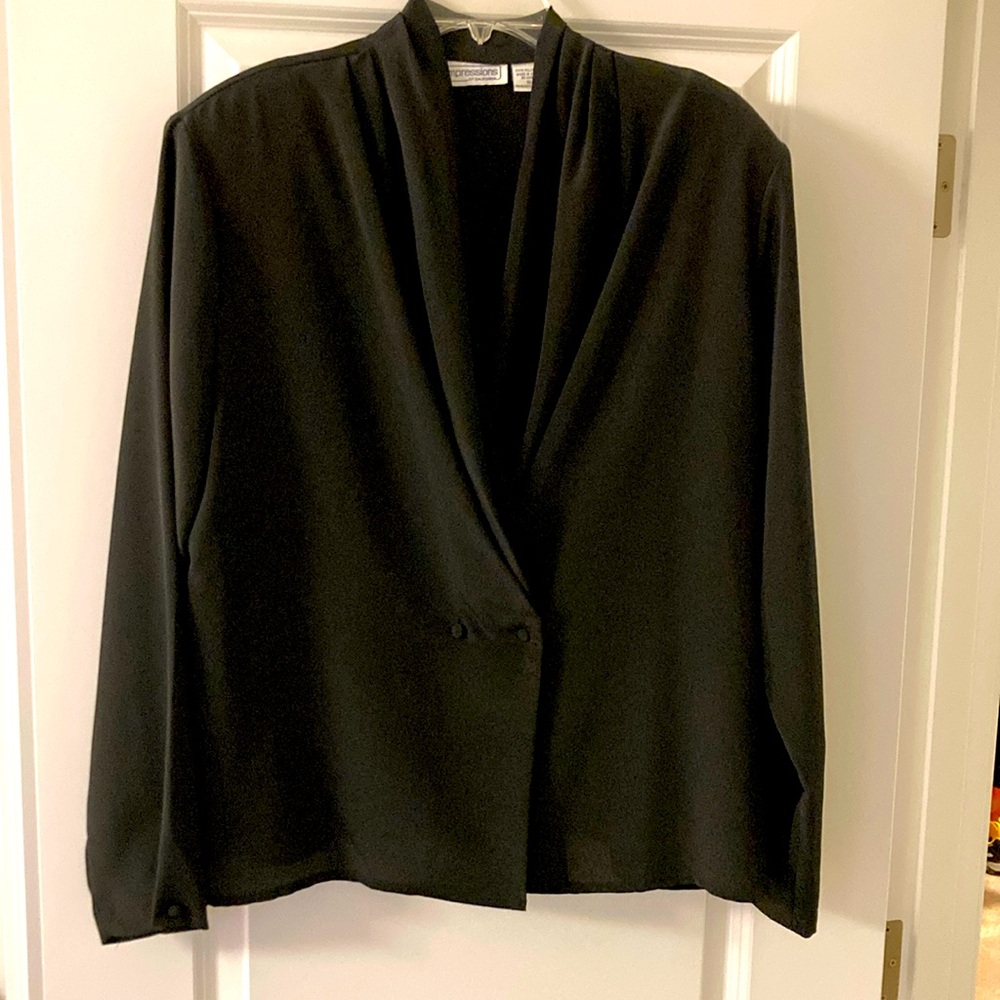 IMPRESSIONS Black Blouse 18